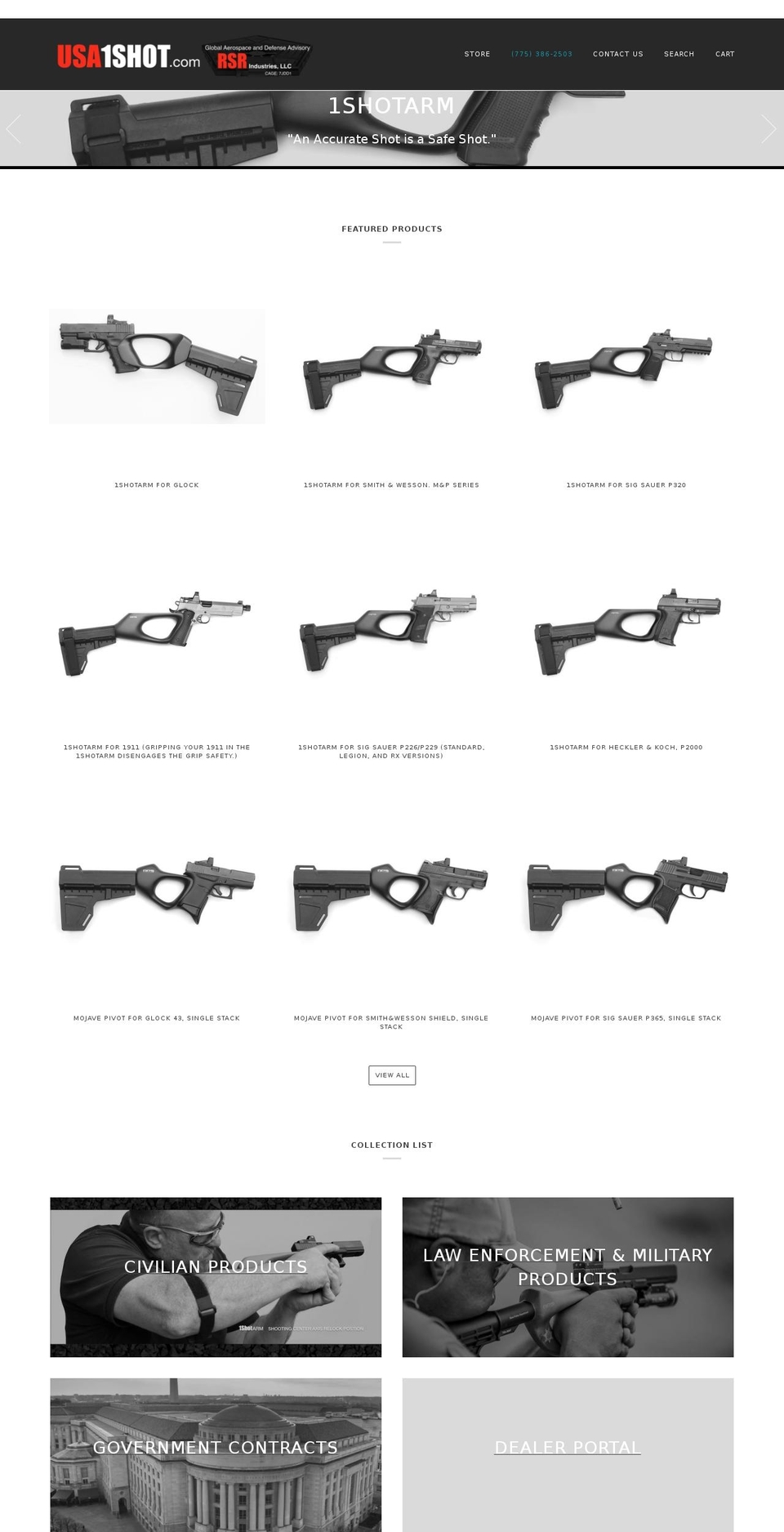 rsrstore.com — Shopify storefront screenshot