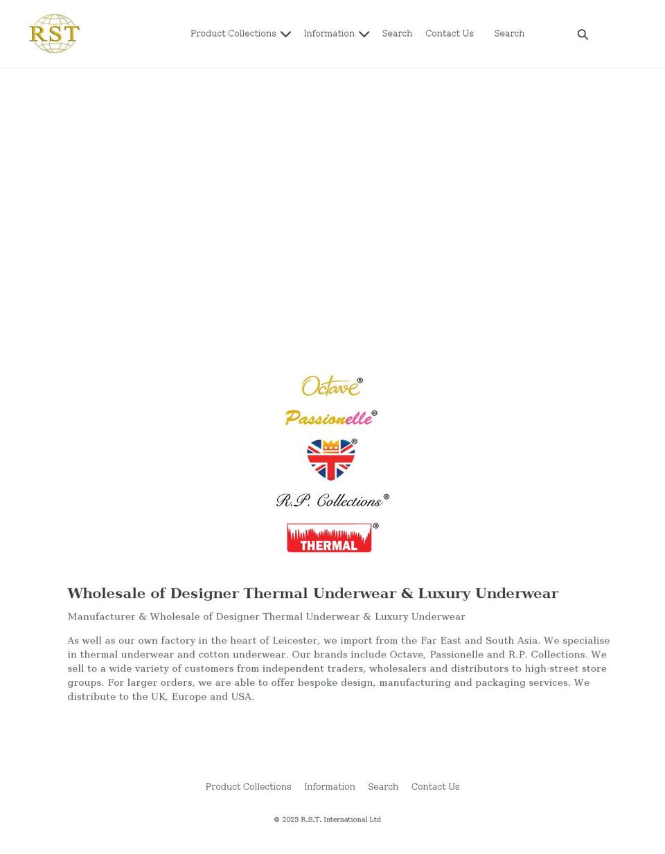 rst-distributors.com shopify website screenshot