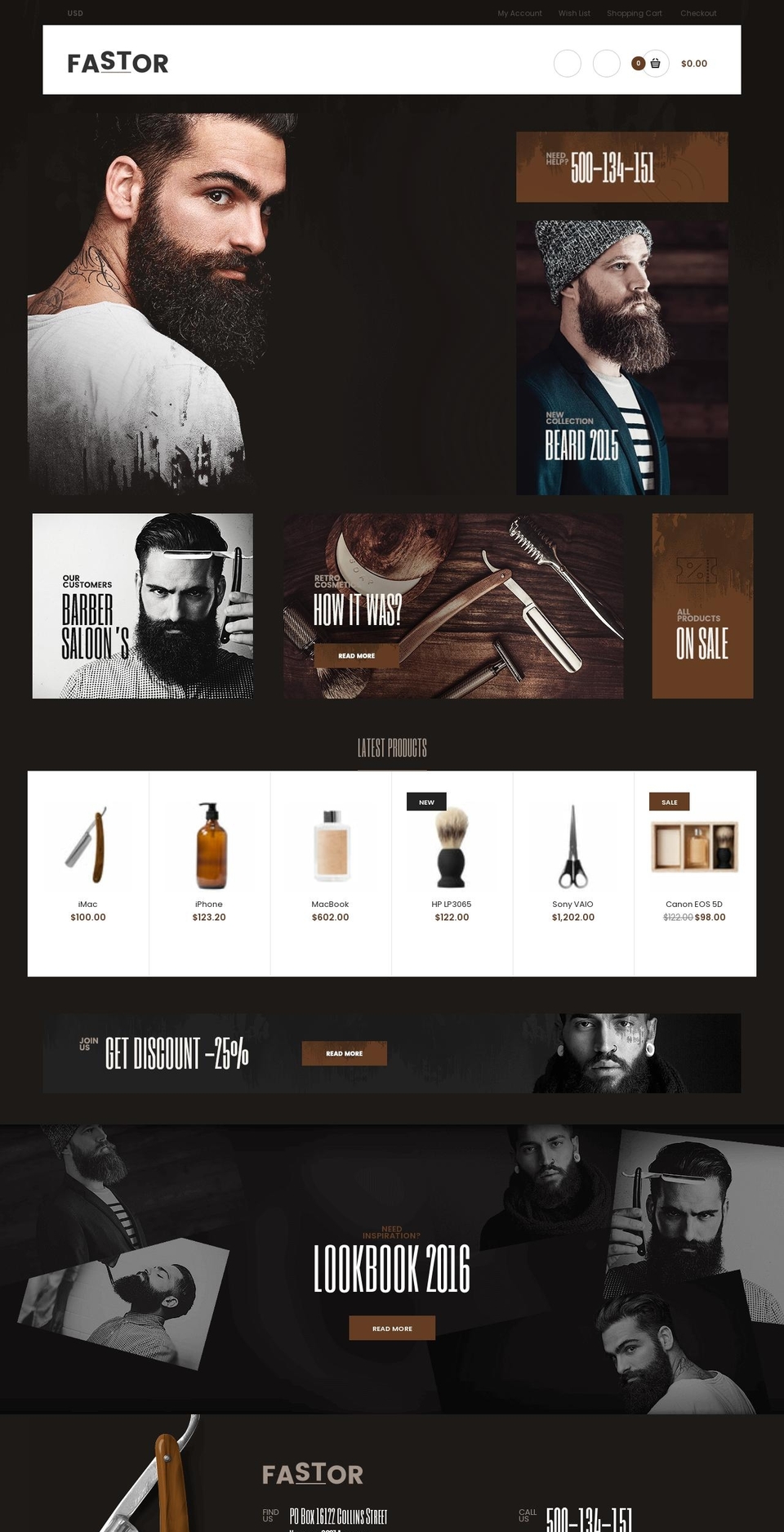 rt-fastor-barber.myshopify.com shopify website screenshot