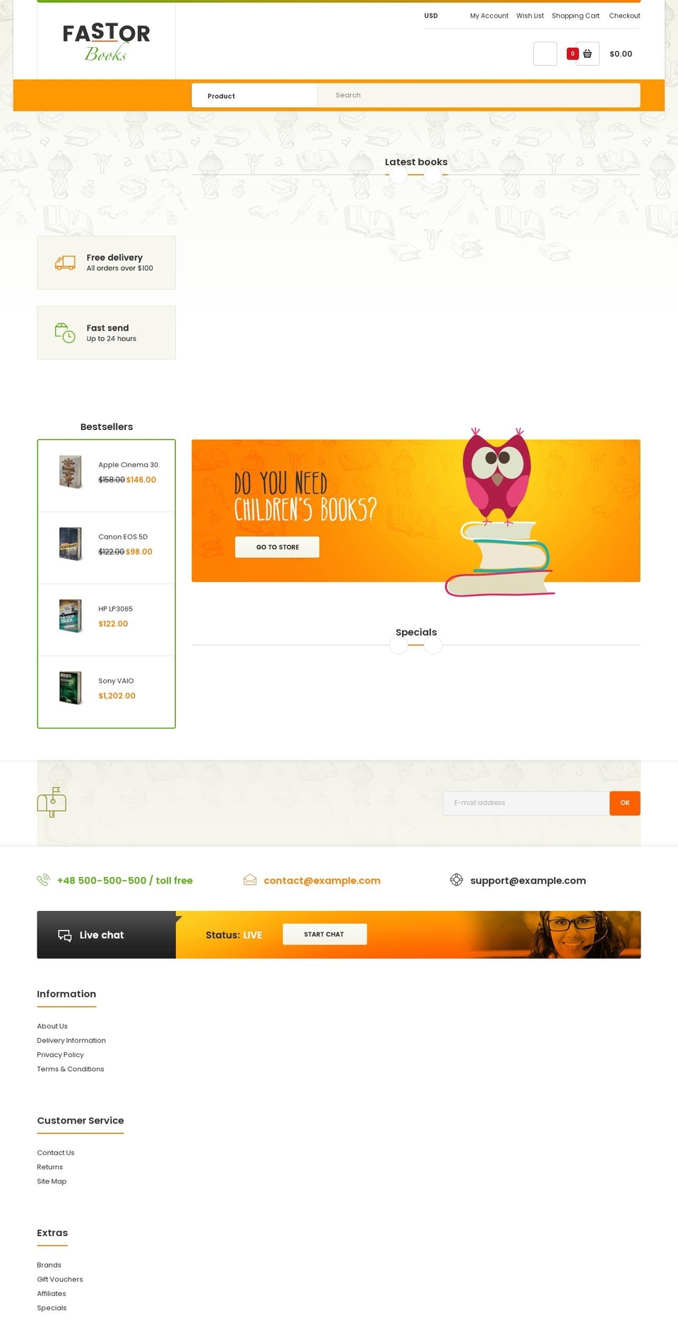 rt-fastor-books.myshopify.com shopify website screenshot