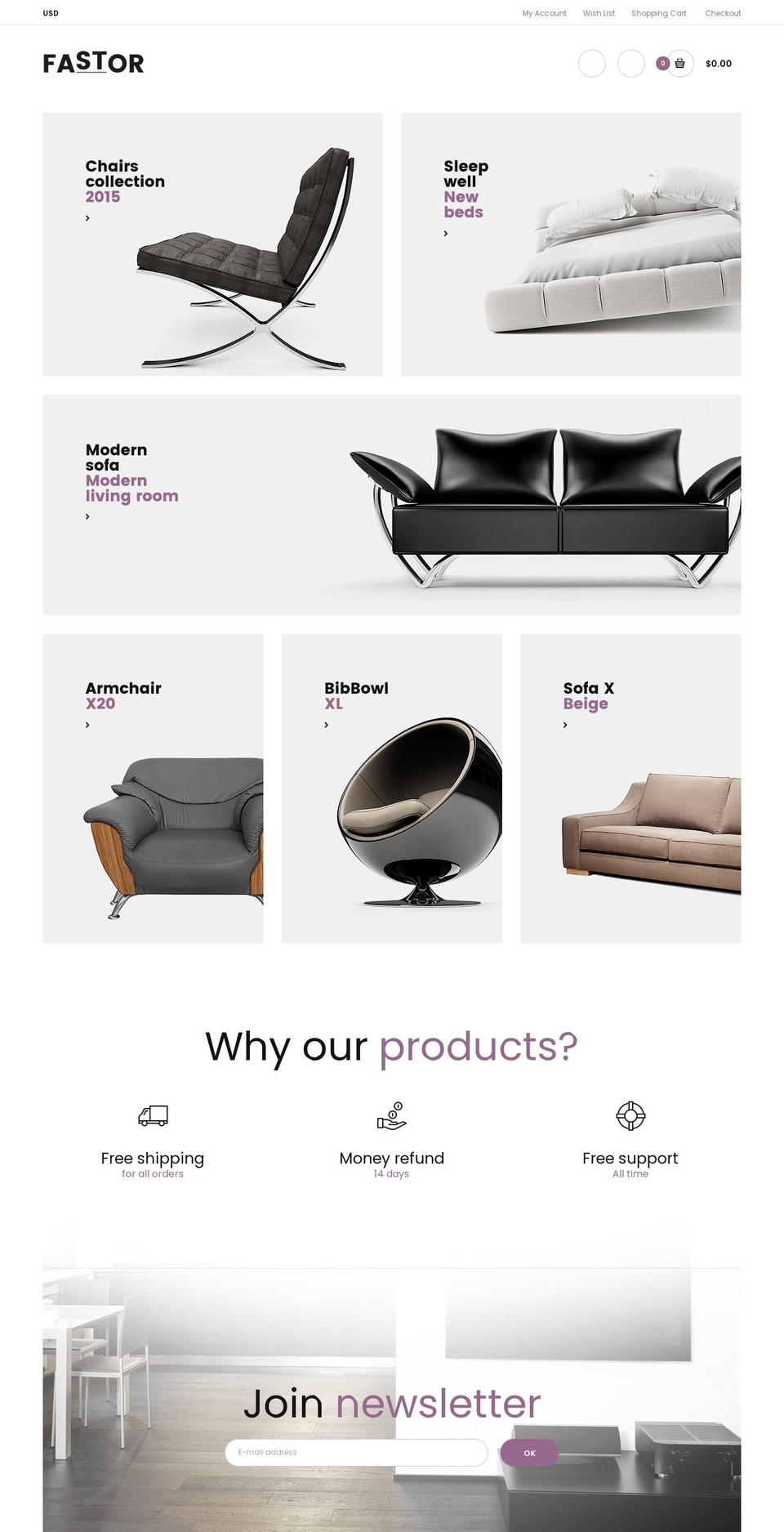 rt-fastor-furniture.myshopify.com shopify website screenshot
