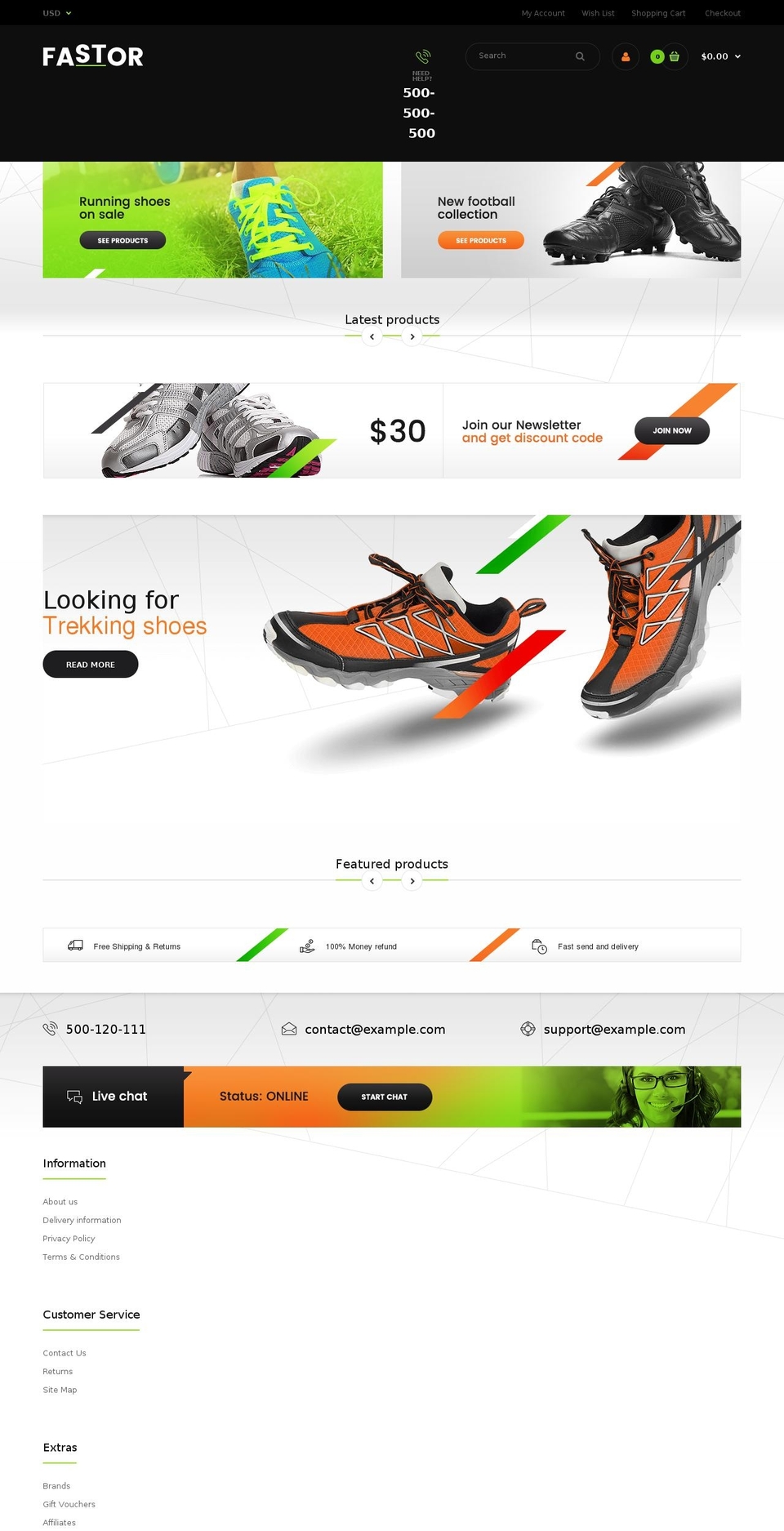 FASTOR Shopify theme site example rt-fastor-shoes2.myshopify.com