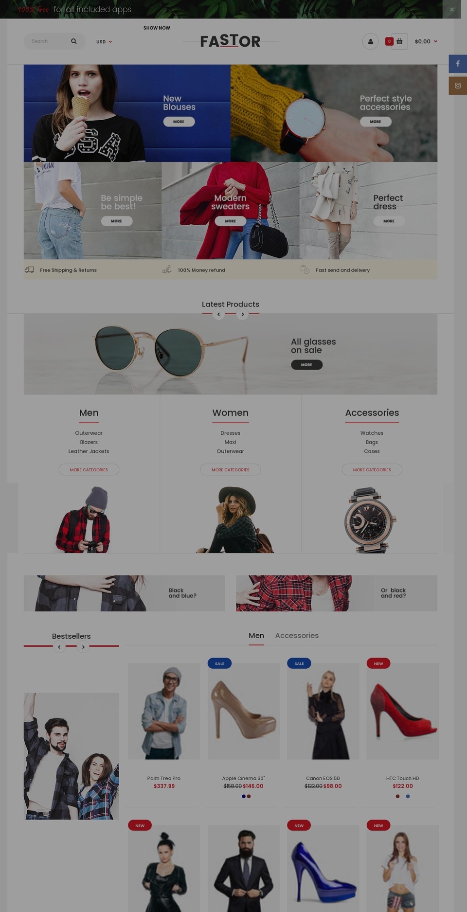 rt-fastor.myshopify.com shopify website screenshot