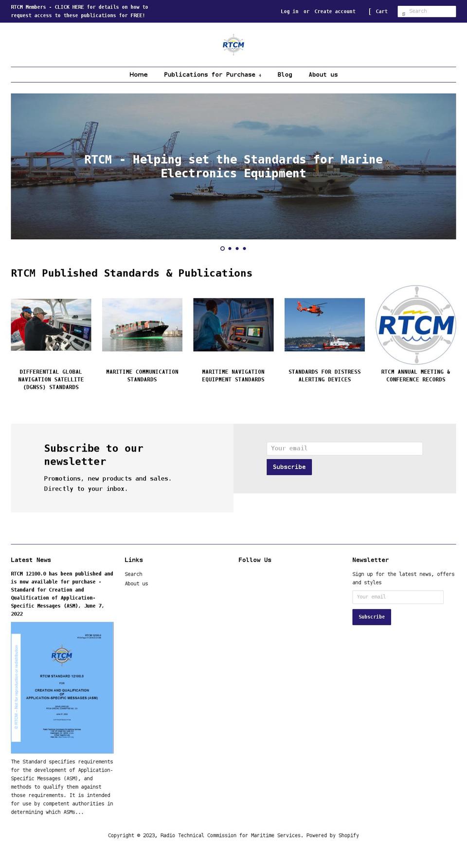 rtcm.myshopify.com shopify website screenshot