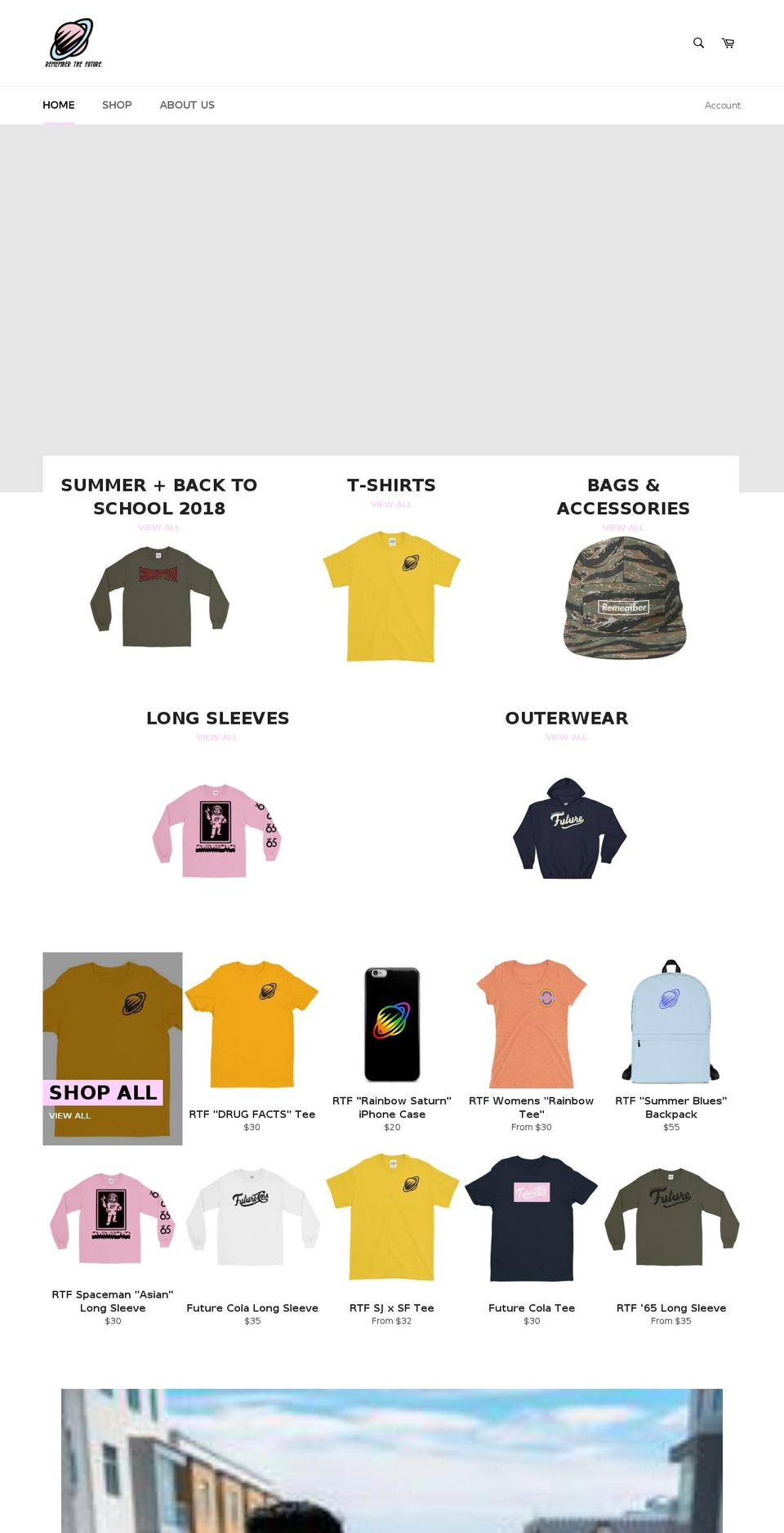 rtfuture-store.com — Shopify storefront screenshot