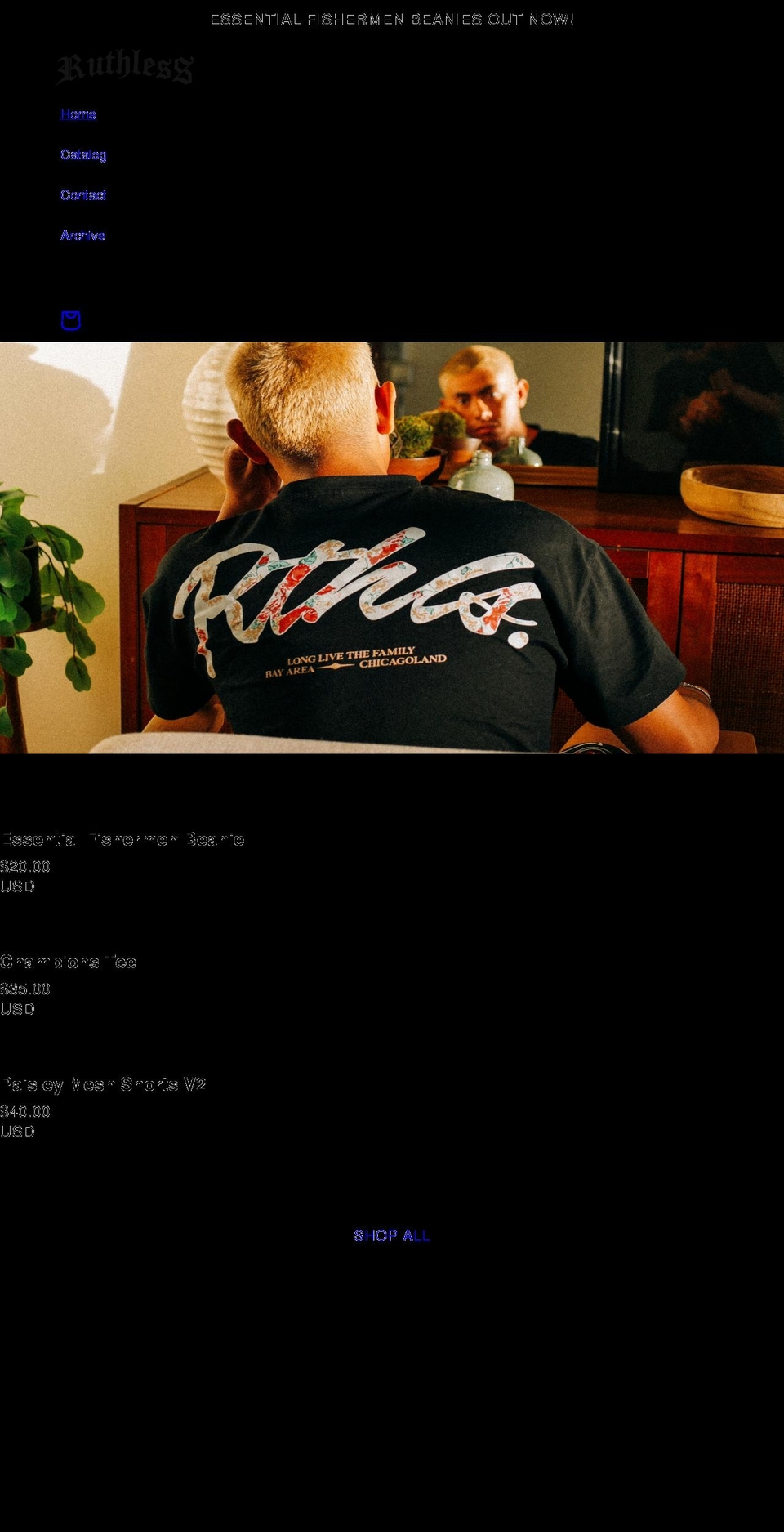rthls.com shopify website screenshot