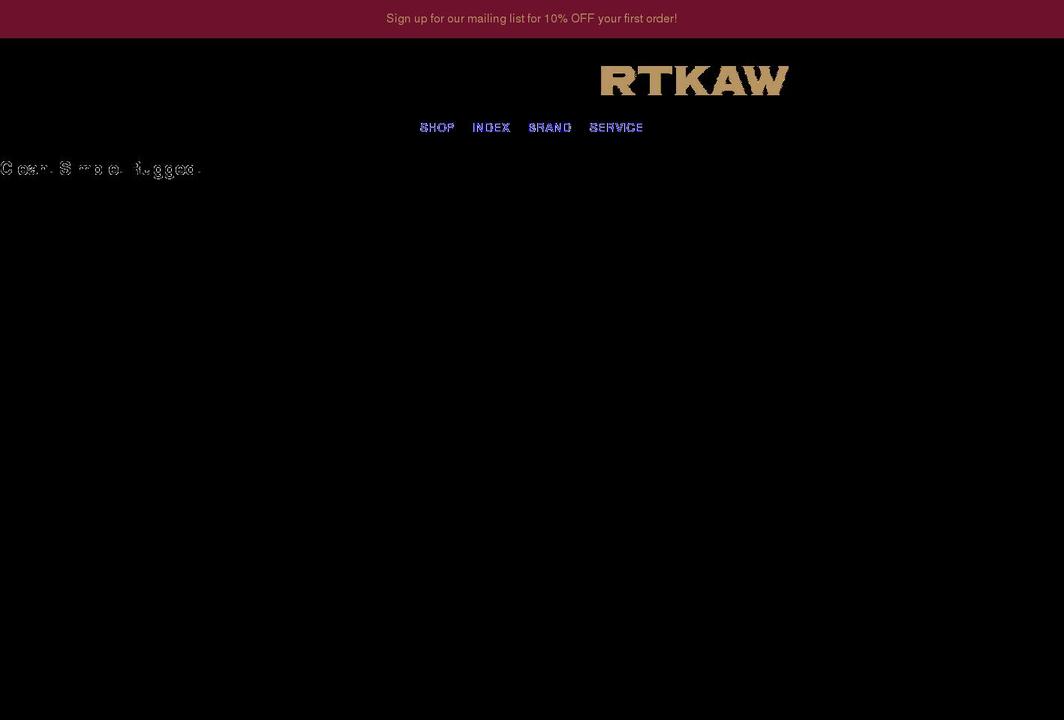 rtkaw.com shopify website screenshot