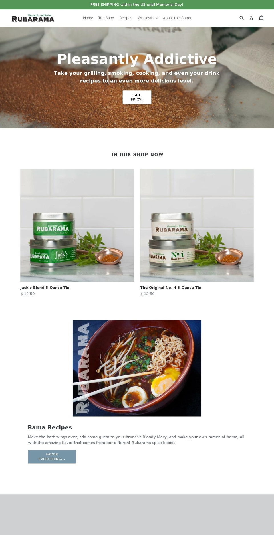 rubarama.com shopify website screenshot
