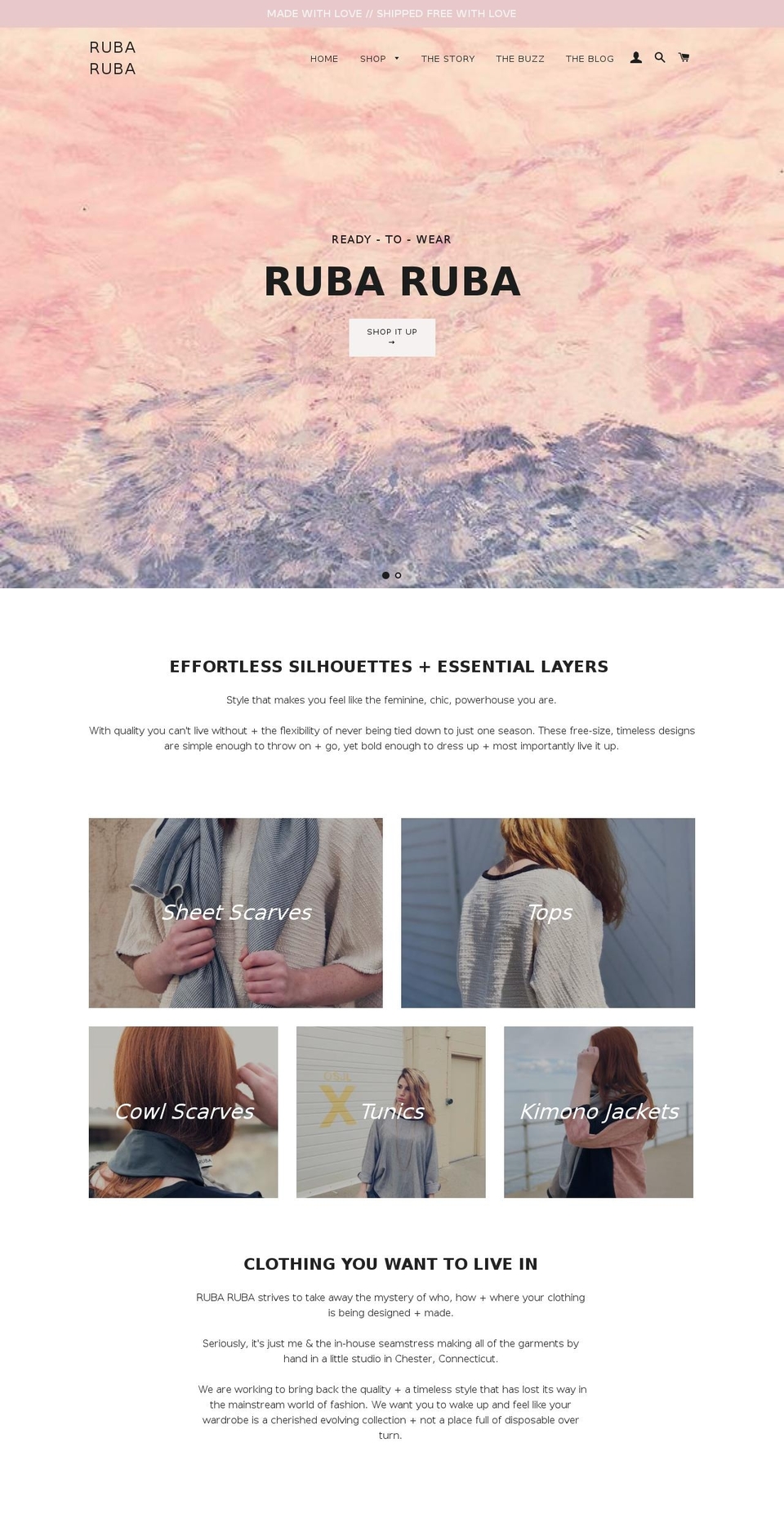 rubaruba.com shopify website screenshot
