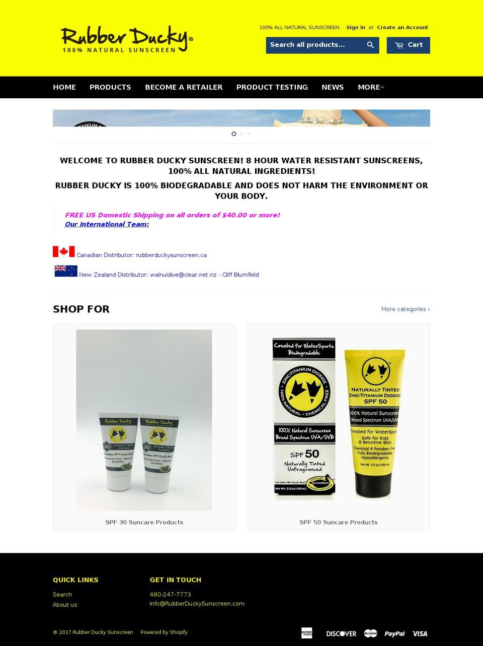 rubberduckyorders.com shopify website screenshot