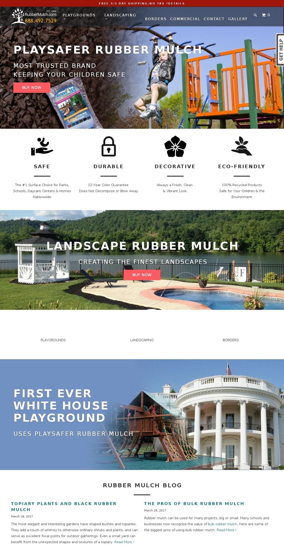 rubbermulch.com shopify website screenshot