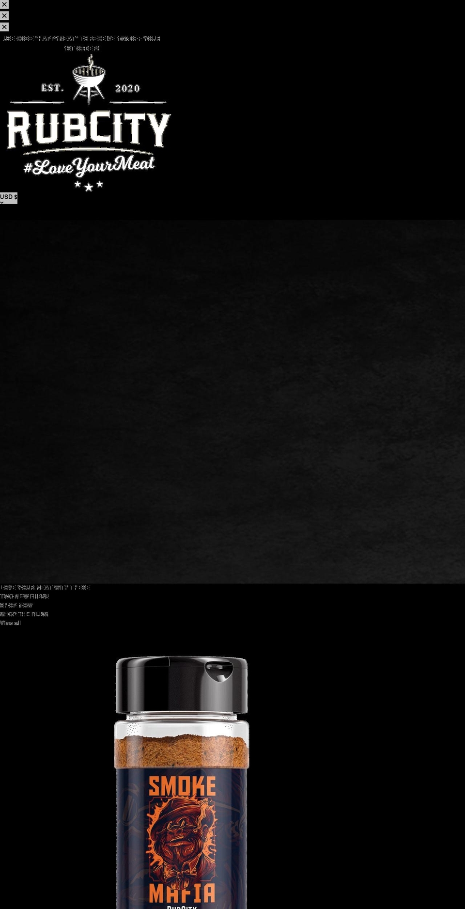 rubcity.com shopify website screenshot