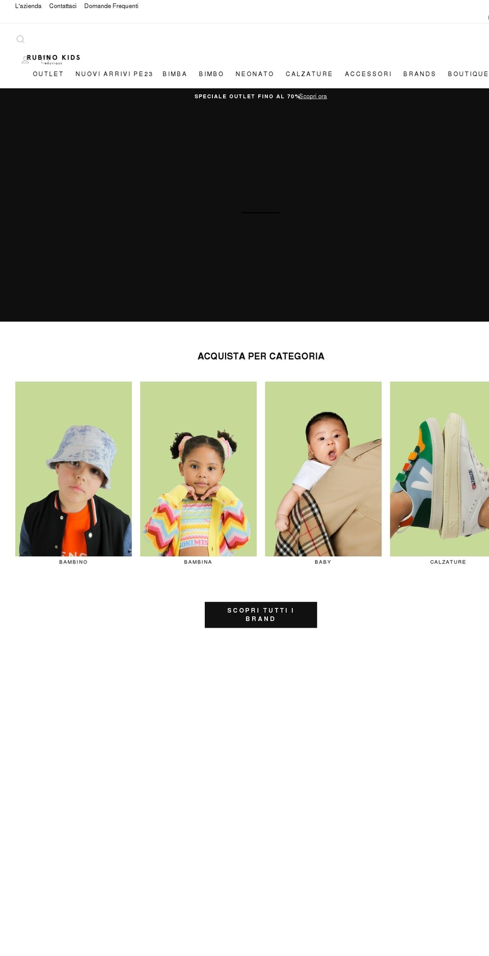 rubinokids.com shopify website screenshot