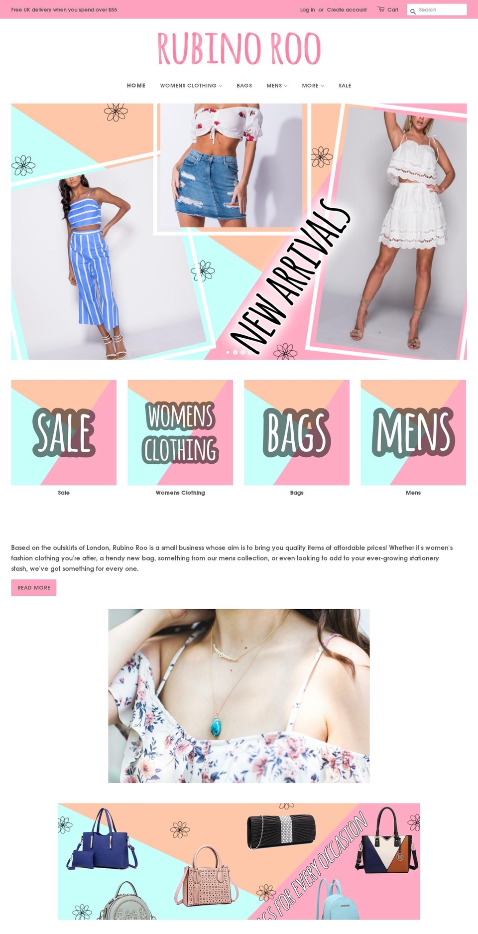 rubinoroo.com — Shopify storefront screenshot
