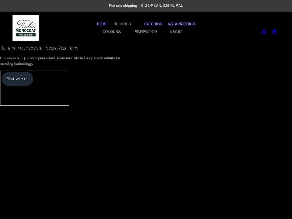 mono Shopify theme site example rubiomonocoat.co.nz