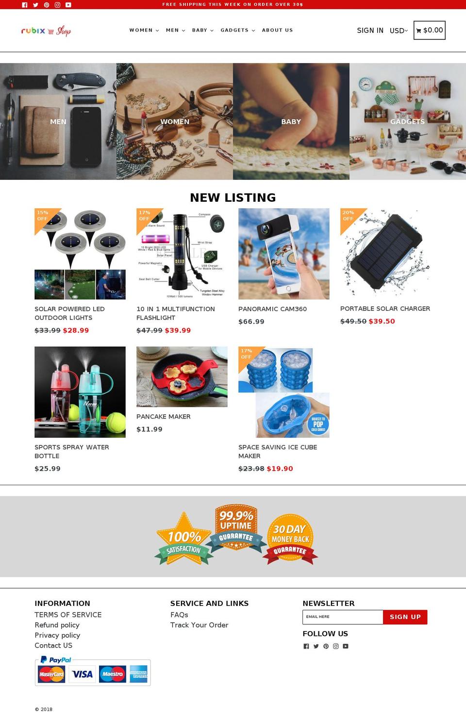 rubixshop.com — Shopify storefront screenshot