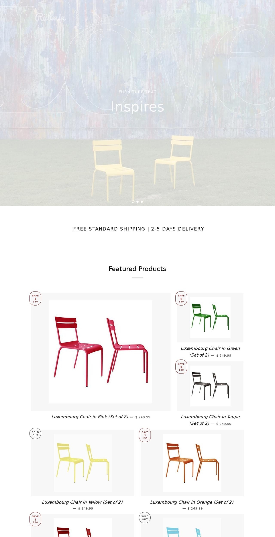 rubmin.com shopify website screenshot