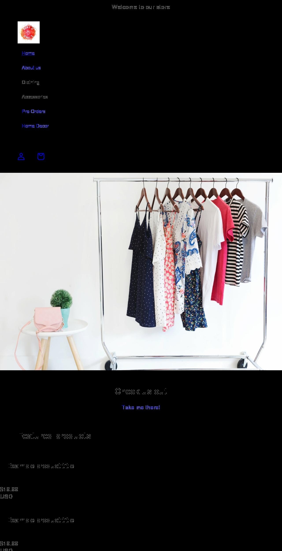 rubyandopals.com shopify website screenshot