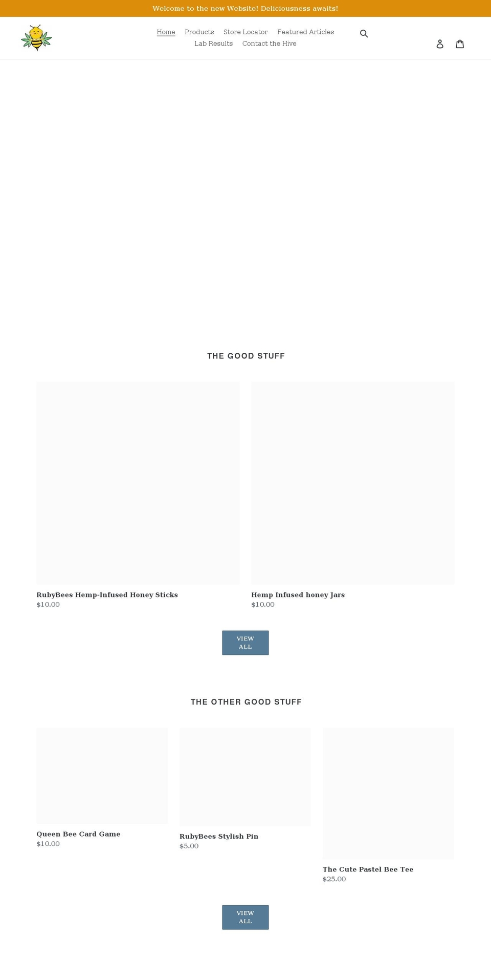 rubybees.com shopify website screenshot