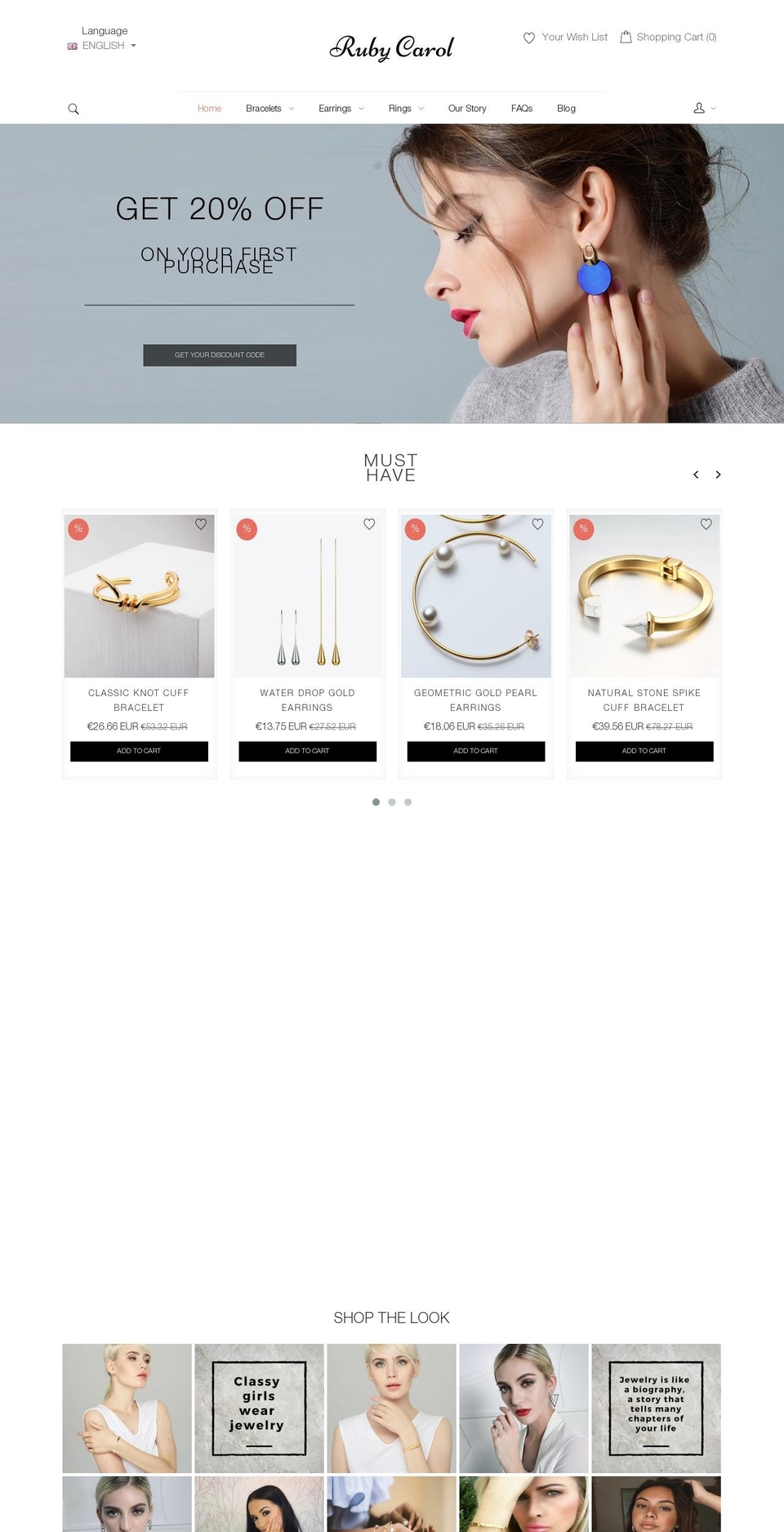 mytheme Shopify theme site example rubycarol.com