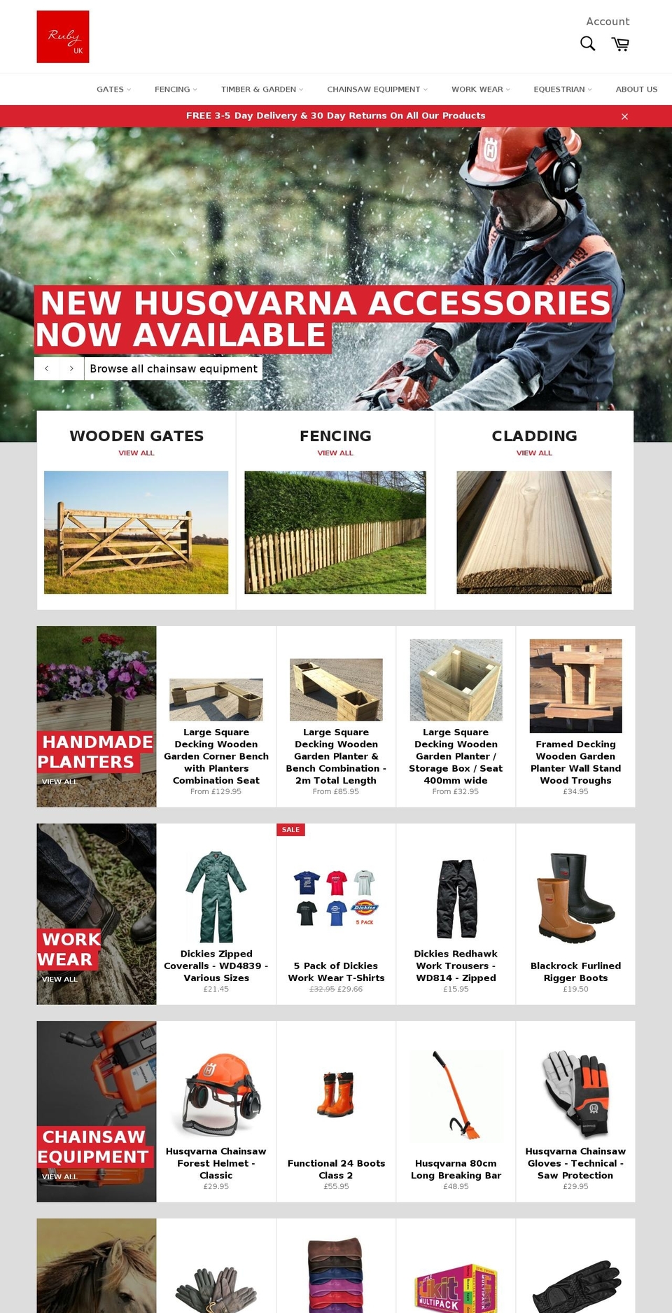 rubycountrystore.com shopify website screenshot