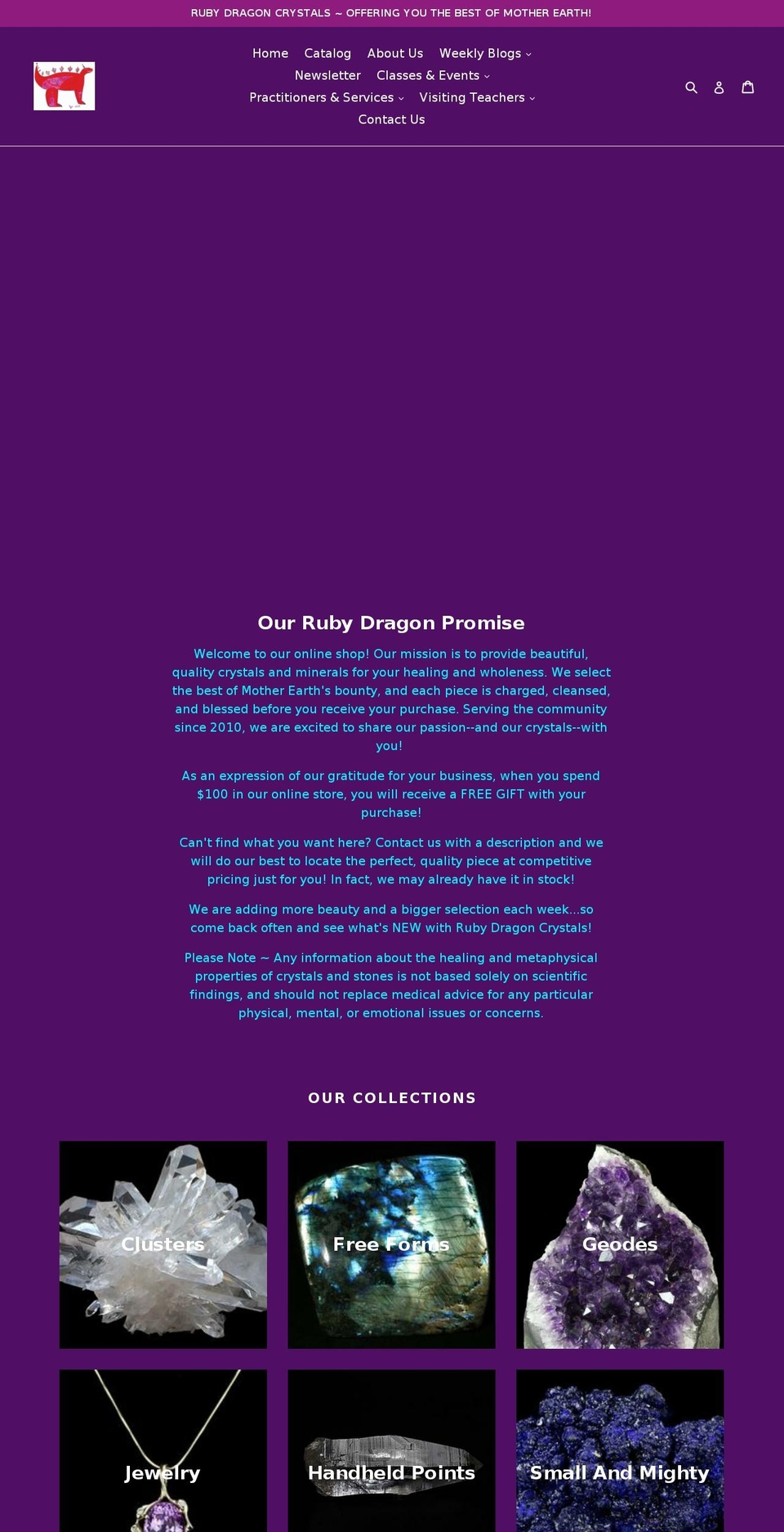 rubydragon.info shopify website screenshot