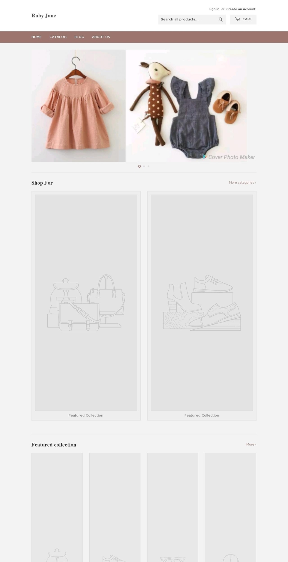 rubyjaneshop.com — Shopify storefront screenshot