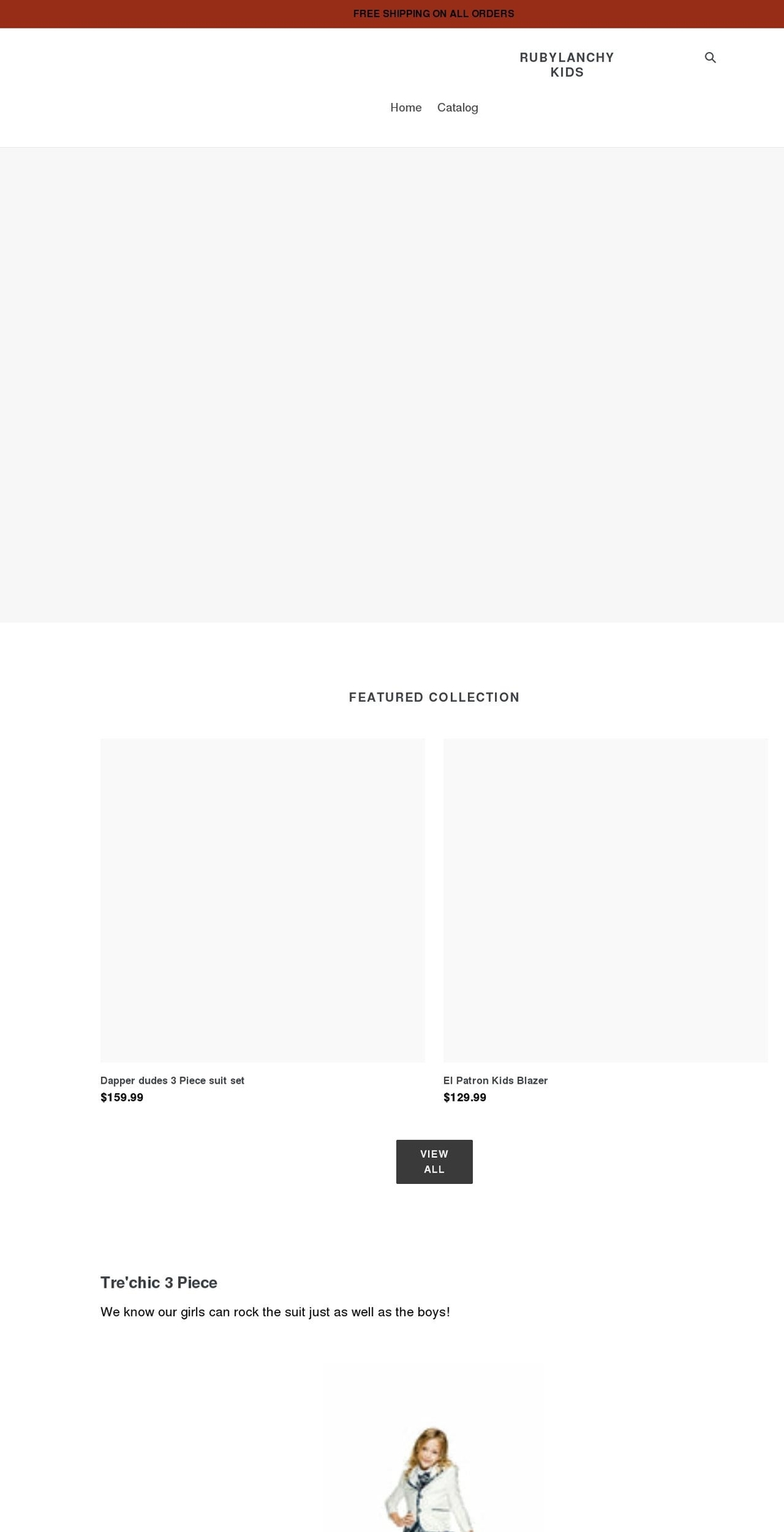 rubylanchy.com shopify website screenshot