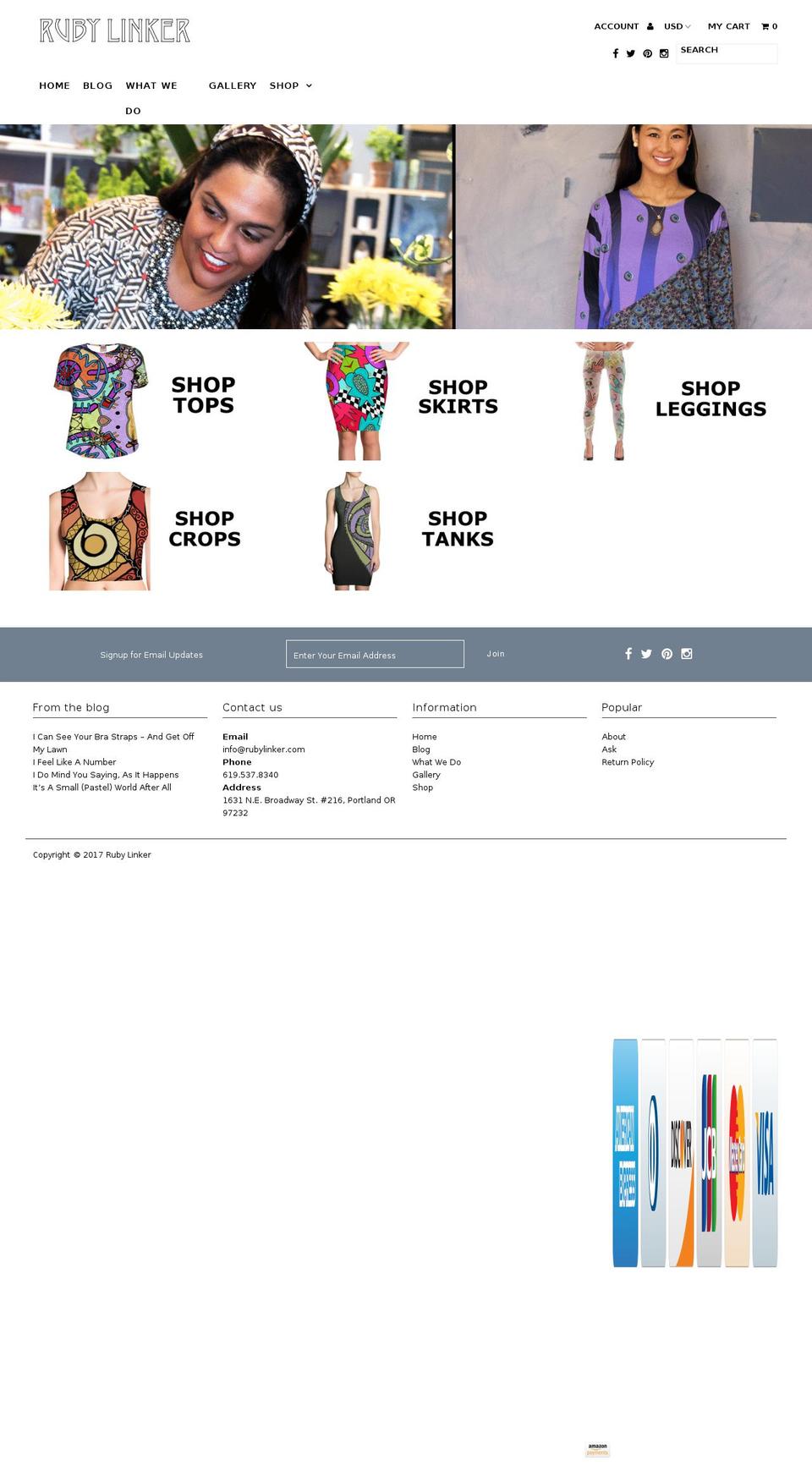 rubylinker.com shopify website screenshot