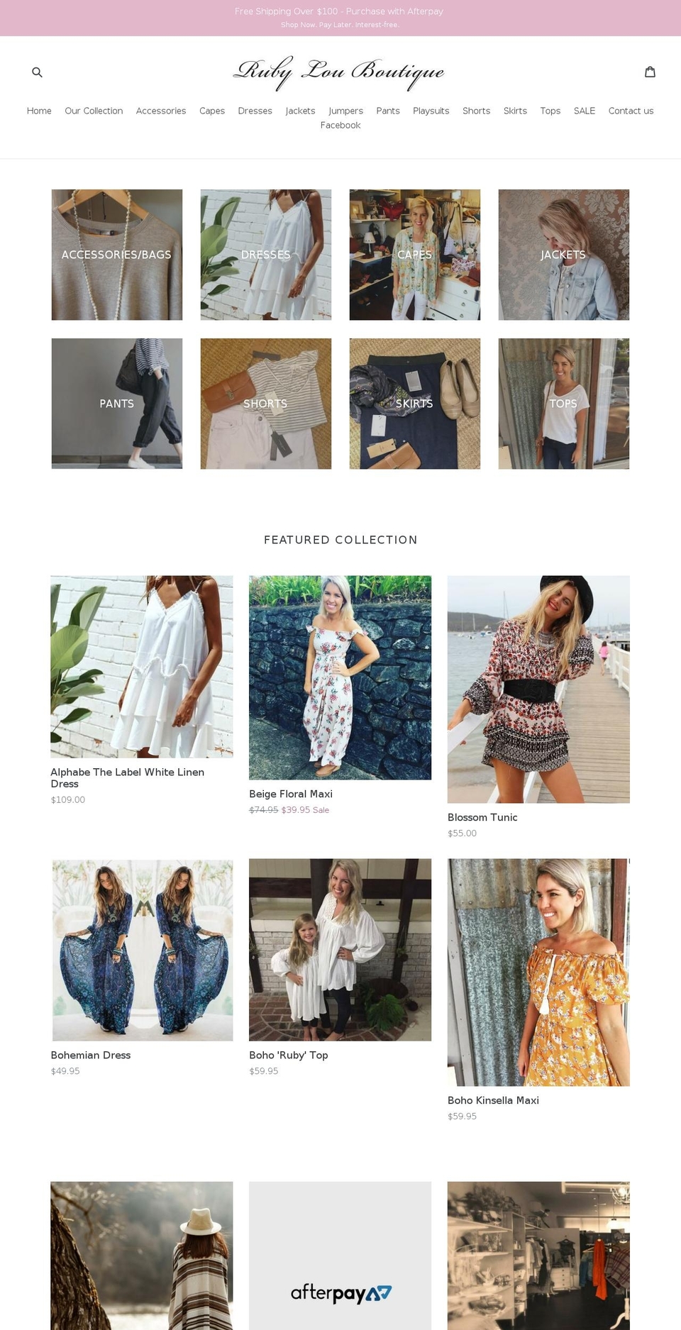 rubylouboutique.com shopify website screenshot