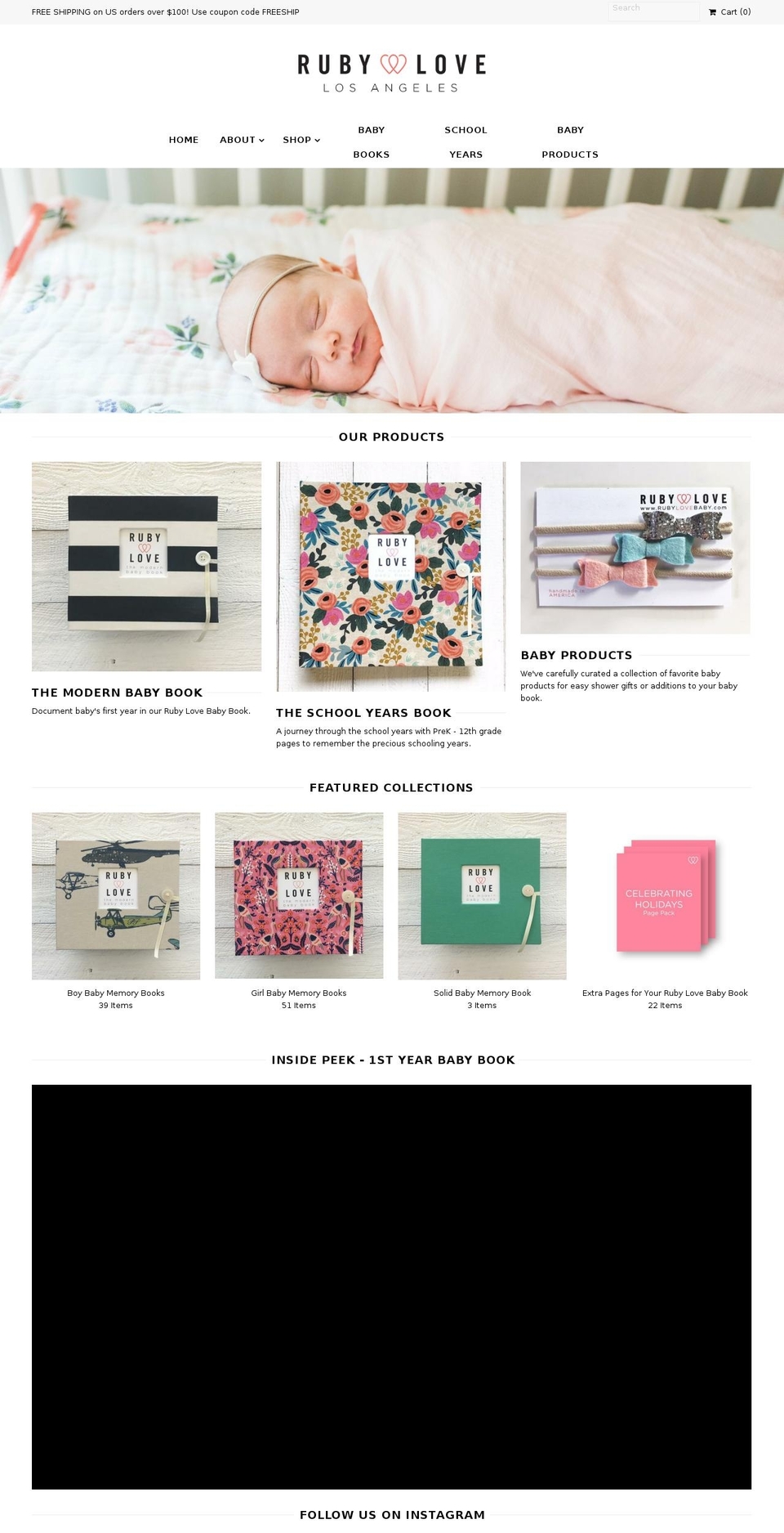 rubylovedesigns.com — Shopify storefront screenshot