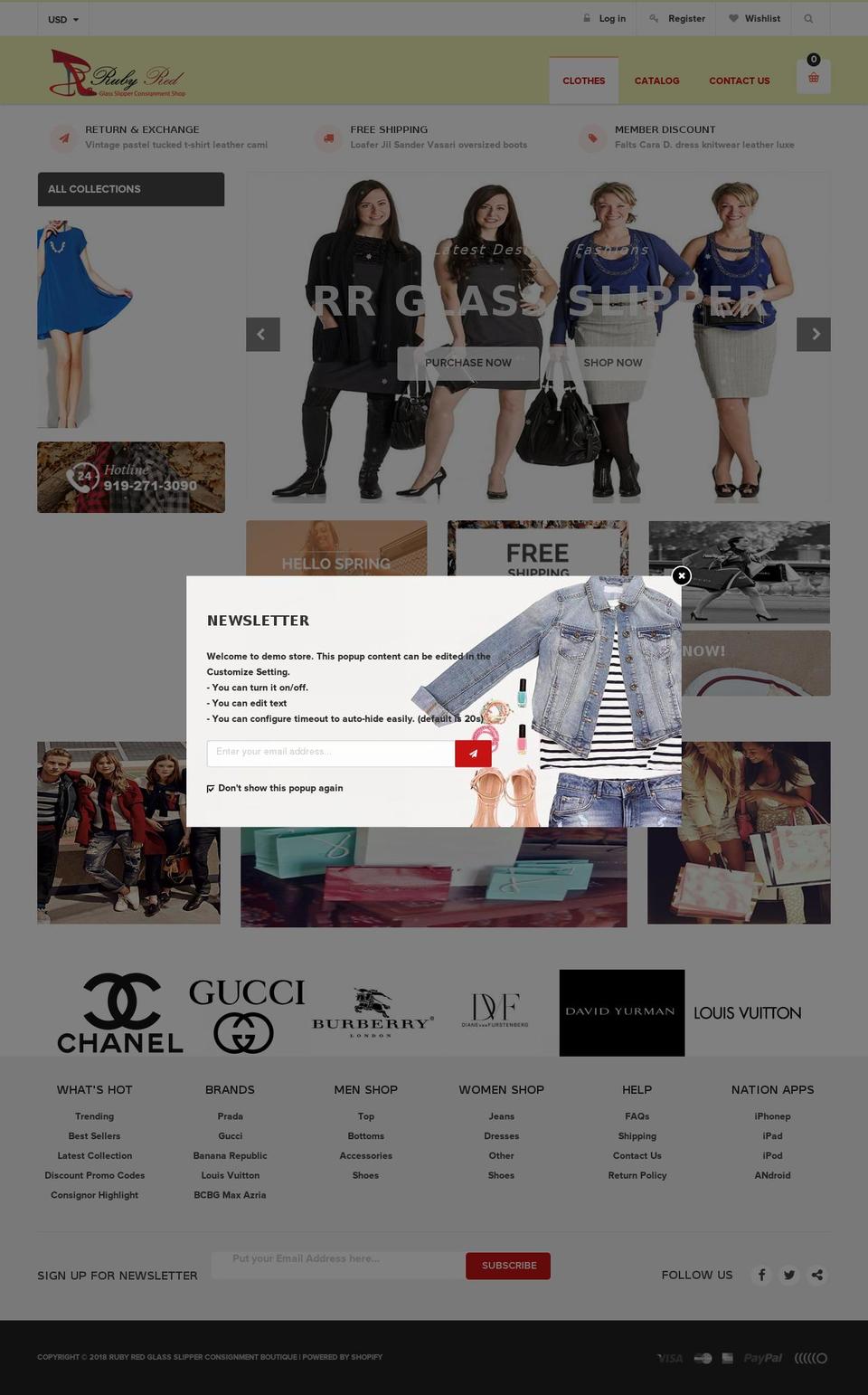 everything-fashion-r22 Shopify theme site example rubyredglassslipper.com