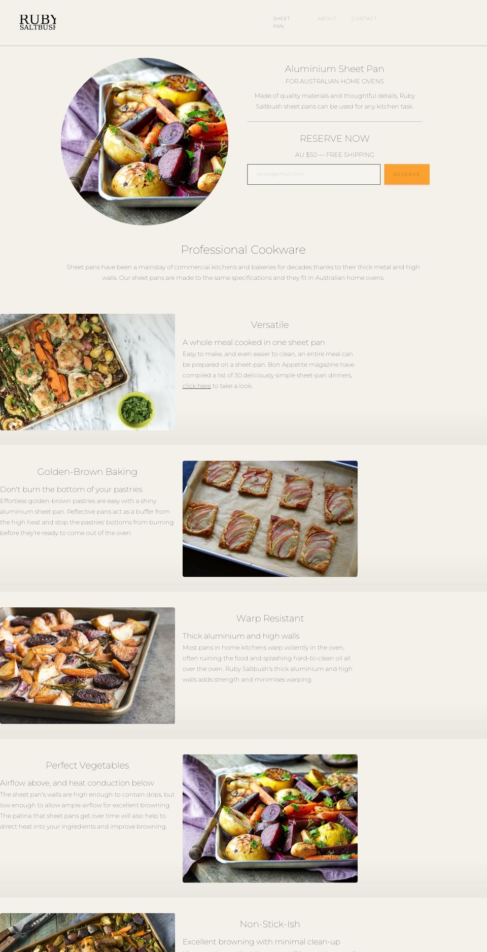 rubysaltbush.com — Shopify storefront screenshot