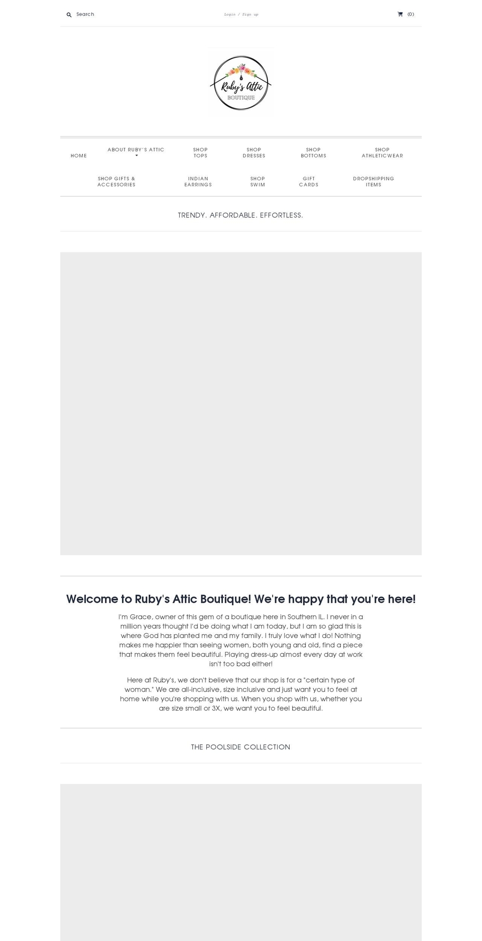 rubysatticonline.com — Shopify storefront screenshot
