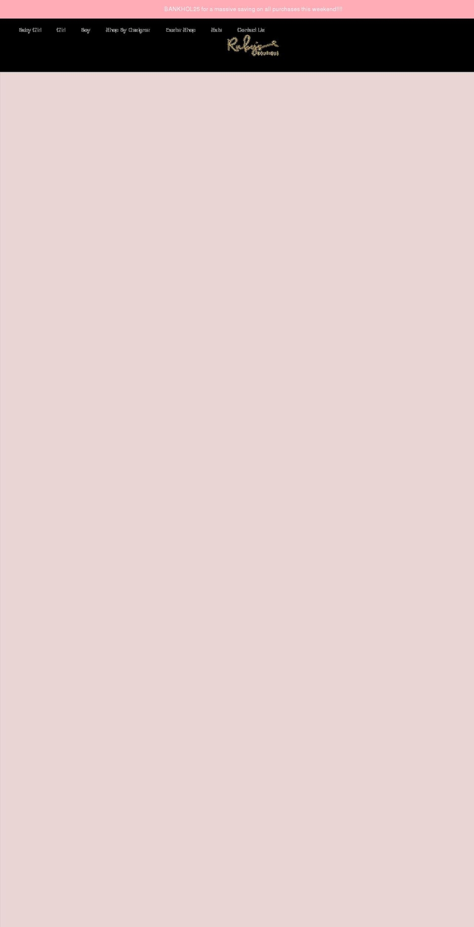 rubysbabytique.com — Shopify storefront screenshot