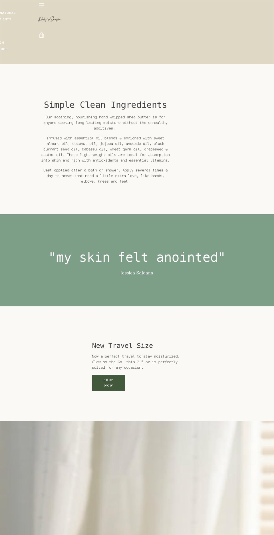 rubyssouffle.com shopify website screenshot