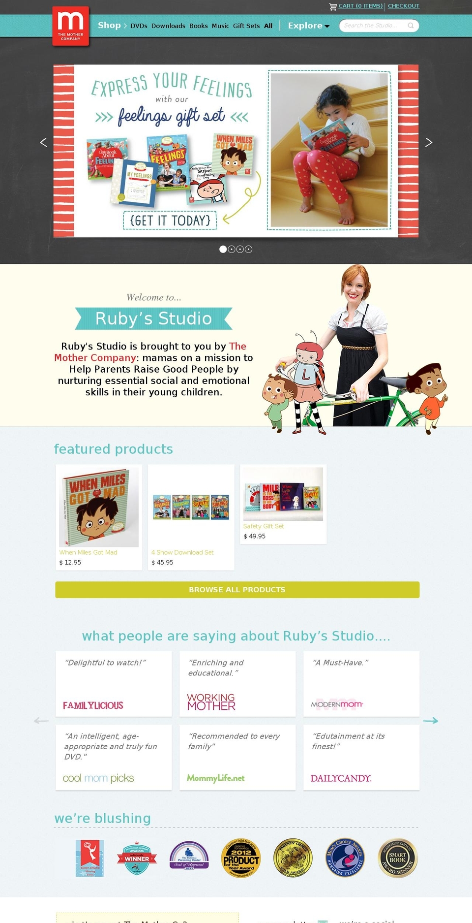 rubysstudio.com shopify website screenshot