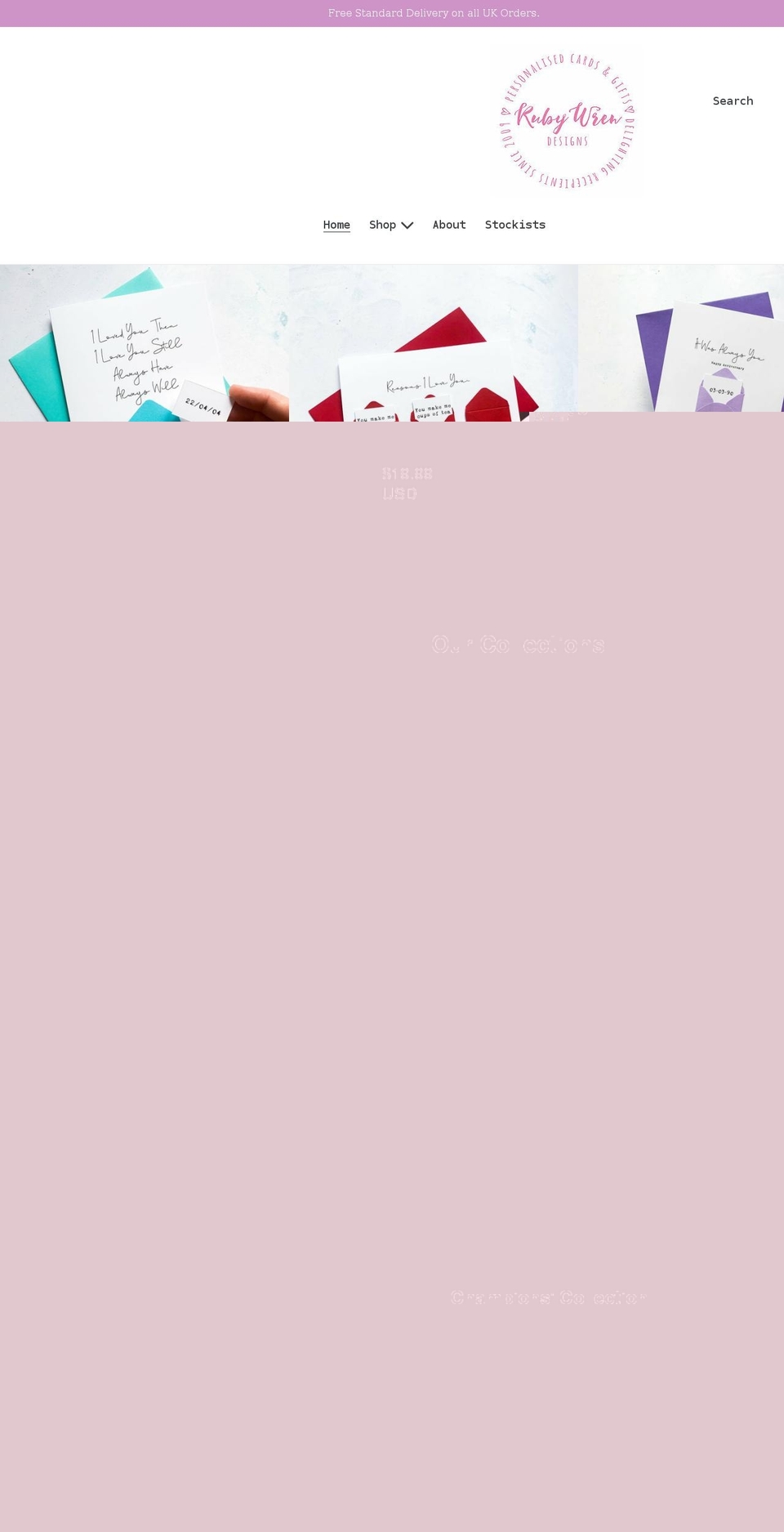 rubywren.com shopify website screenshot