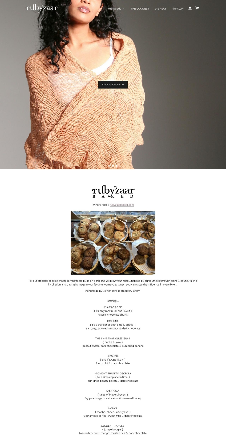 rubyzaar.com shopify website screenshot