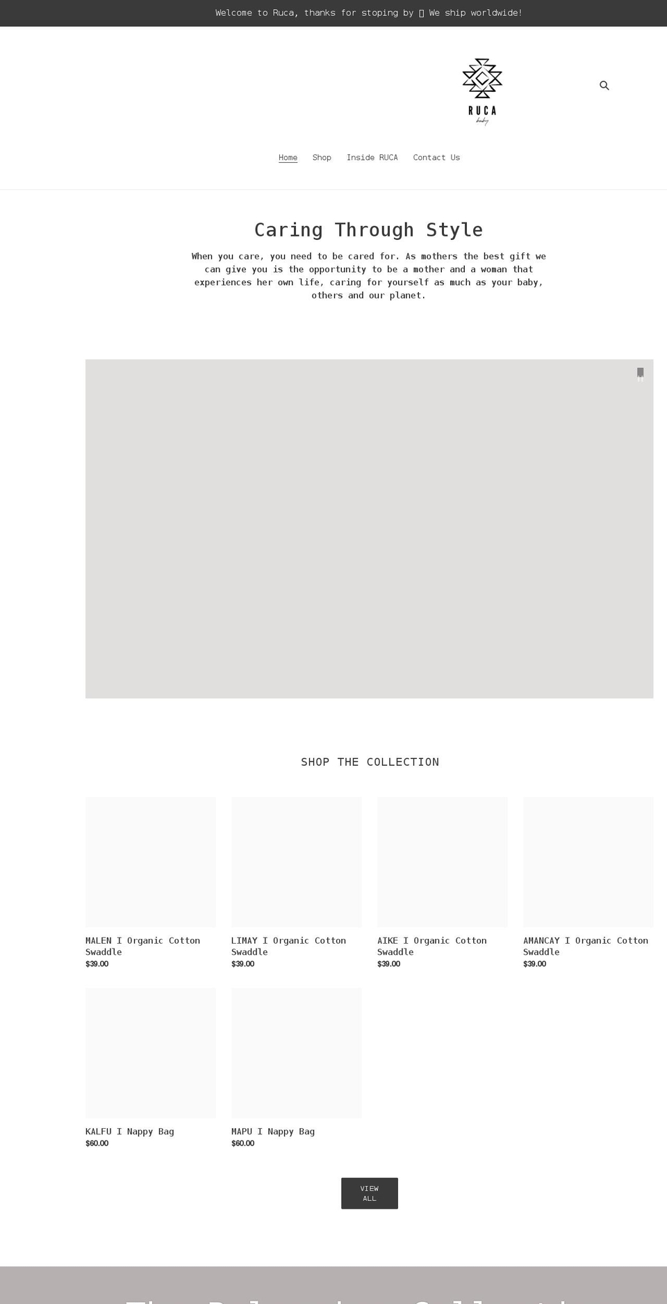 rucababy.com shopify website screenshot