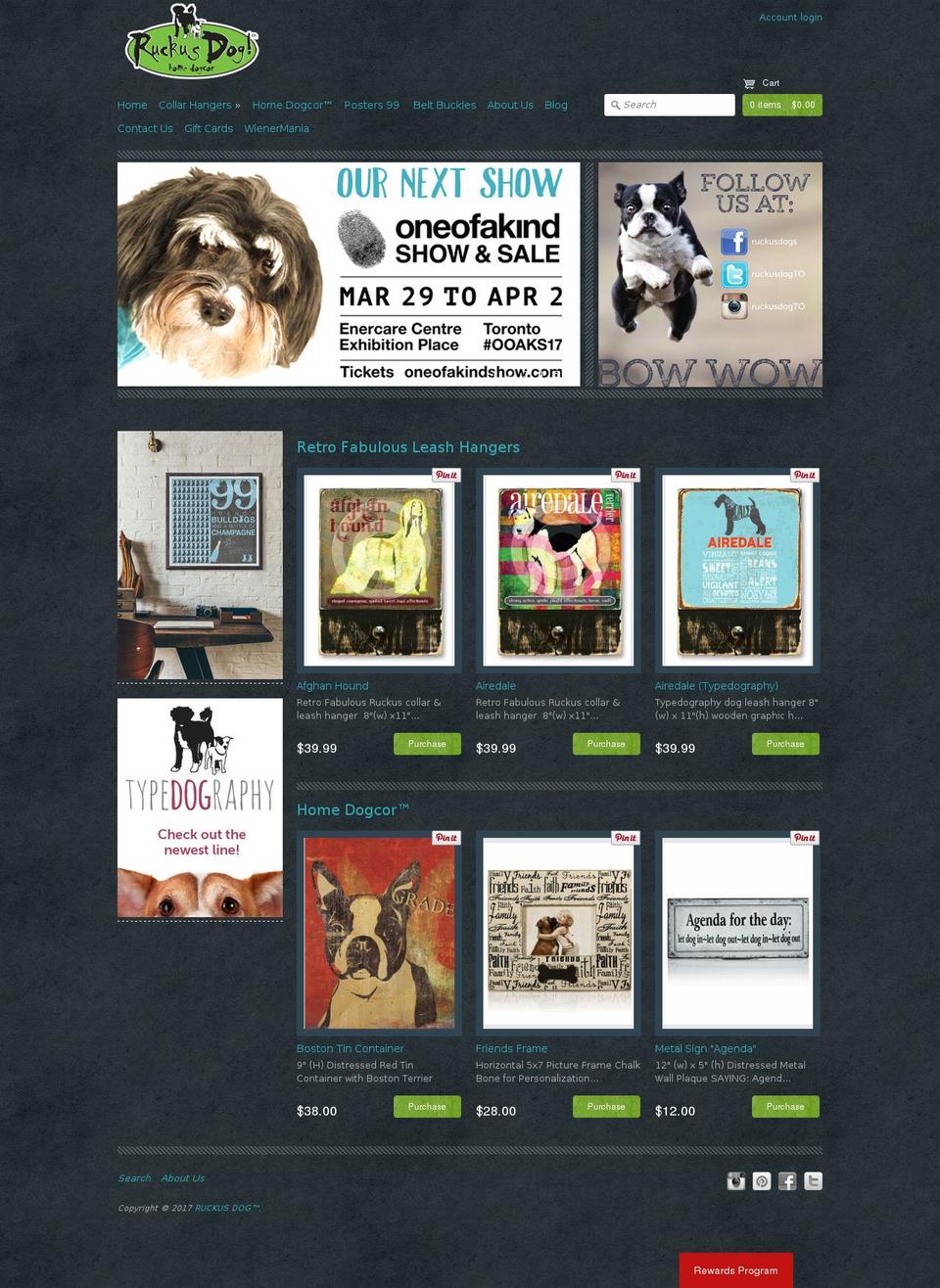 ruckusdog.com shopify website screenshot