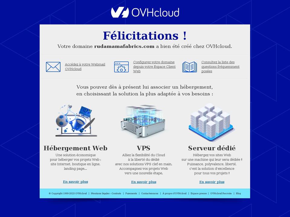 rudamamafabrics.com shopify website screenshot