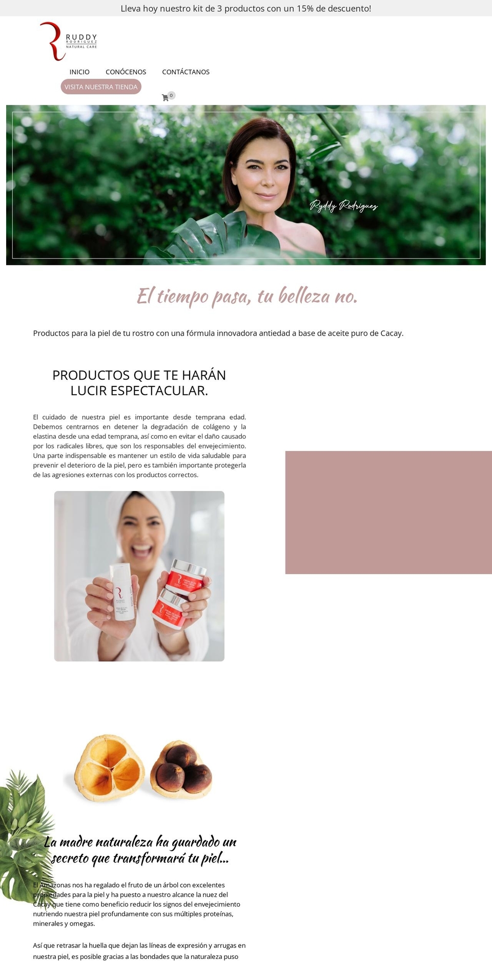 ruddybelleza.com shopify website screenshot