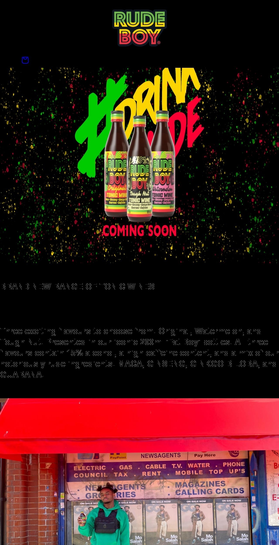 rudeboydrinks.co.uk shopify website screenshot