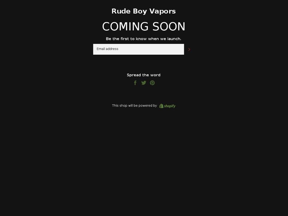 rudeboyvapors.com shopify website screenshot