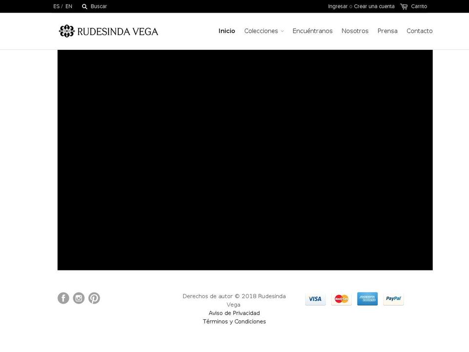 rudesindavega.com — Shopify storefront screenshot