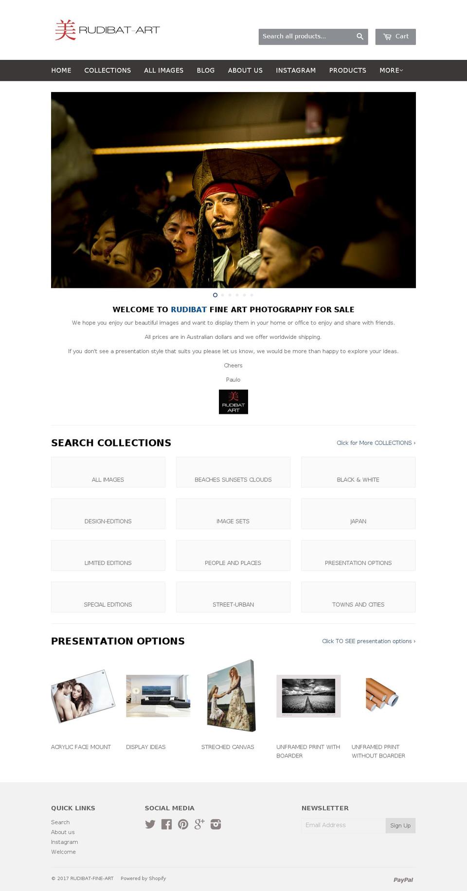 rudibat.com shopify website screenshot