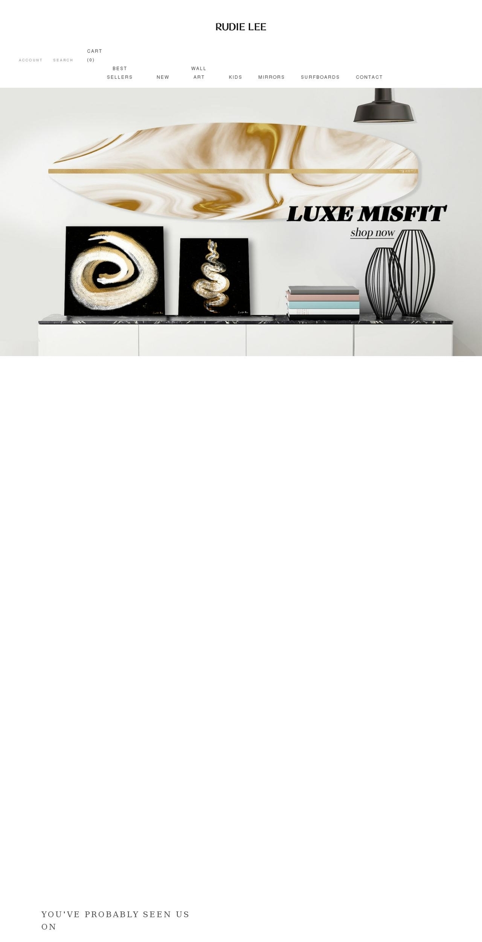 rudielee.com shopify website screenshot
