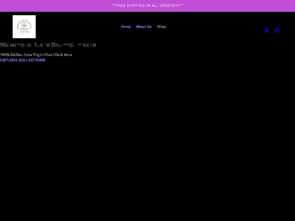 rudisgourmetimports.com shopify website screenshot