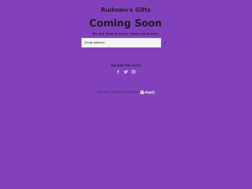 rudmans.com shopify website screenshot
